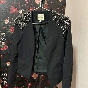 Silence + Noise Black Studded Blazer